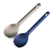 Yuming Factory High Quality Camping 100% Titanium Metal Spork